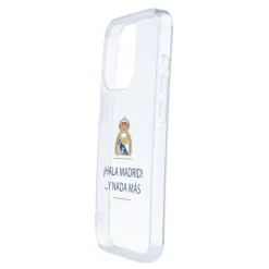 JLK Merchandising, S.L. Carcasas*Funda iPhone 14 Pro Max ¡Hala Madrid! Transparente Real Madrid