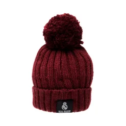 Project Rogers & JLK, S.L. Gorros*Gorro Punto Pompón Niños Granate