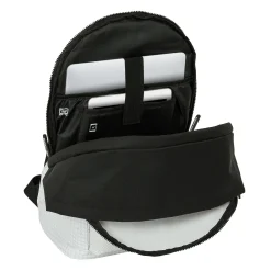 SAFTA S.A. Bolsas & Equipaje|Vuelta Al Cole*Mochila Doble Laptop 15,6'' Blanca/Negra Real Madrid
