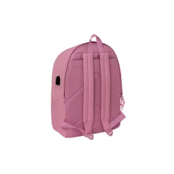 SAFTA S.A. Bolsas & Equipaje|Vuelta Al Cole*Mochila Doble Laptop 15,6'' Rosa/Blanca Real Madrid