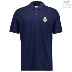 Hombre OSDM Polos*Polo Azul Hombre ECO Essentials Real Madrid Escudo Color