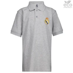 OSDM Vuelta Al Cole|Polos*Polo Niños ECO Essentials Real Madrid Escudo Color Gris