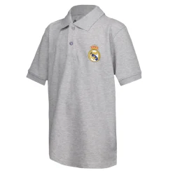 OSDM Vuelta Al Cole|Polos*Polo Niños ECO Essentials Real Madrid Escudo Color Gris