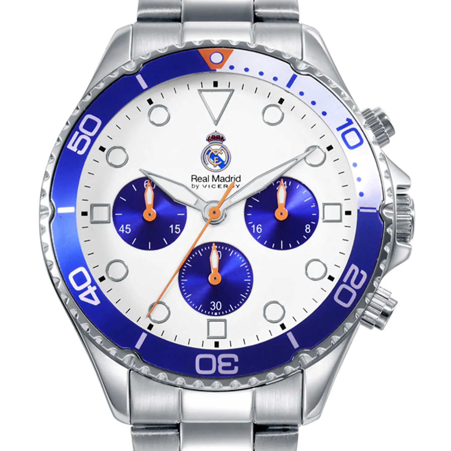 Grupo Munreco Joyería*Reloj Acero Cronográfo Hombre Real Madrid