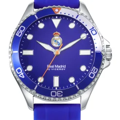 Grupo Munreco Joyería*Reloj Acero y Correa de Goma Hombre Real Madrid