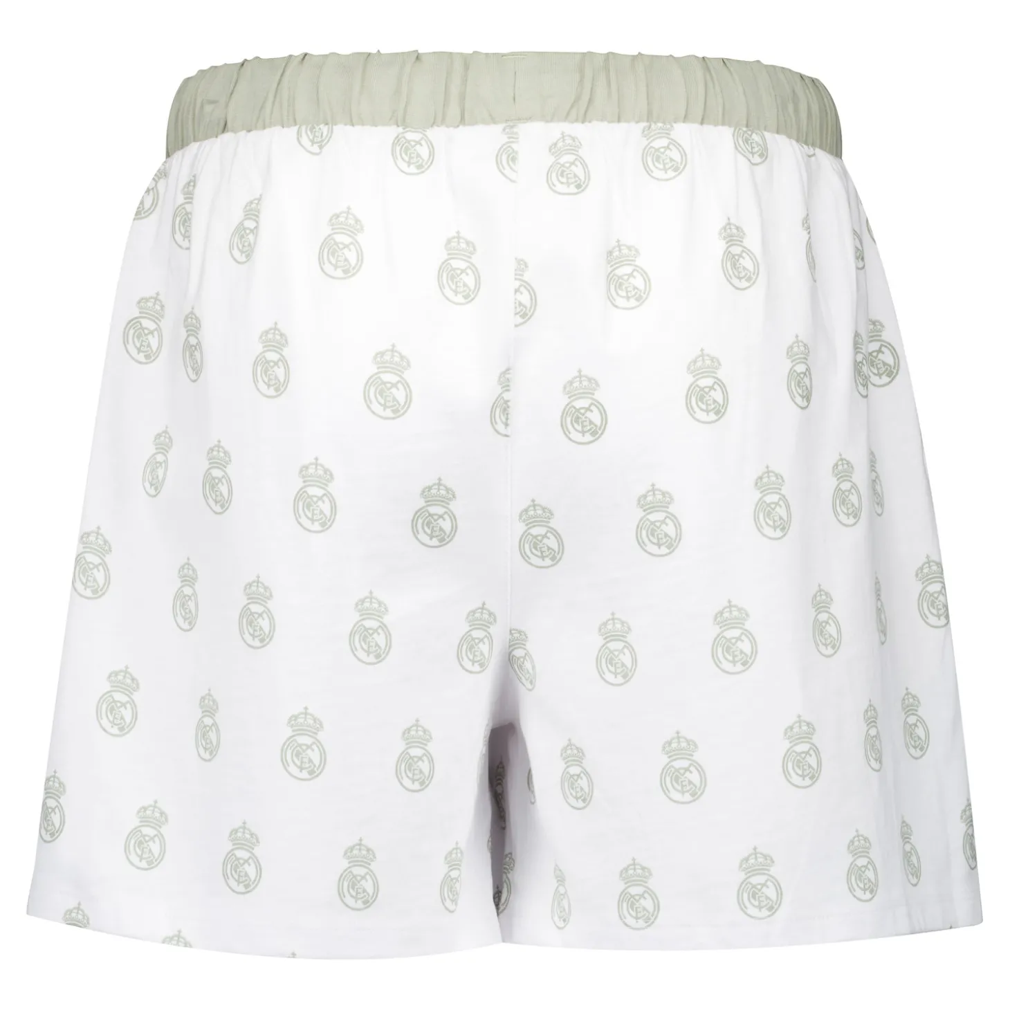 Mujer OSDM Camisetas|Pijamas*Set Pijama Camiseta & Pantalones Cortos Mujer White Dreams Verde Real Madrid