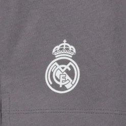 Hombre OSDM Pijamas*Set Pijama Camiseta & Pantalones Cortos Hombre White Dreams Gris Real Madrid