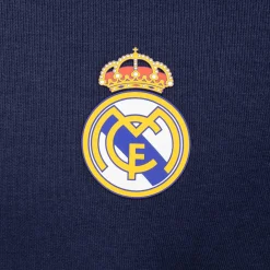 Hombre OSDM Sudaderas*Sudadera Capucha Azul Hombre ECO Essentials Real Madrid Escudo Color