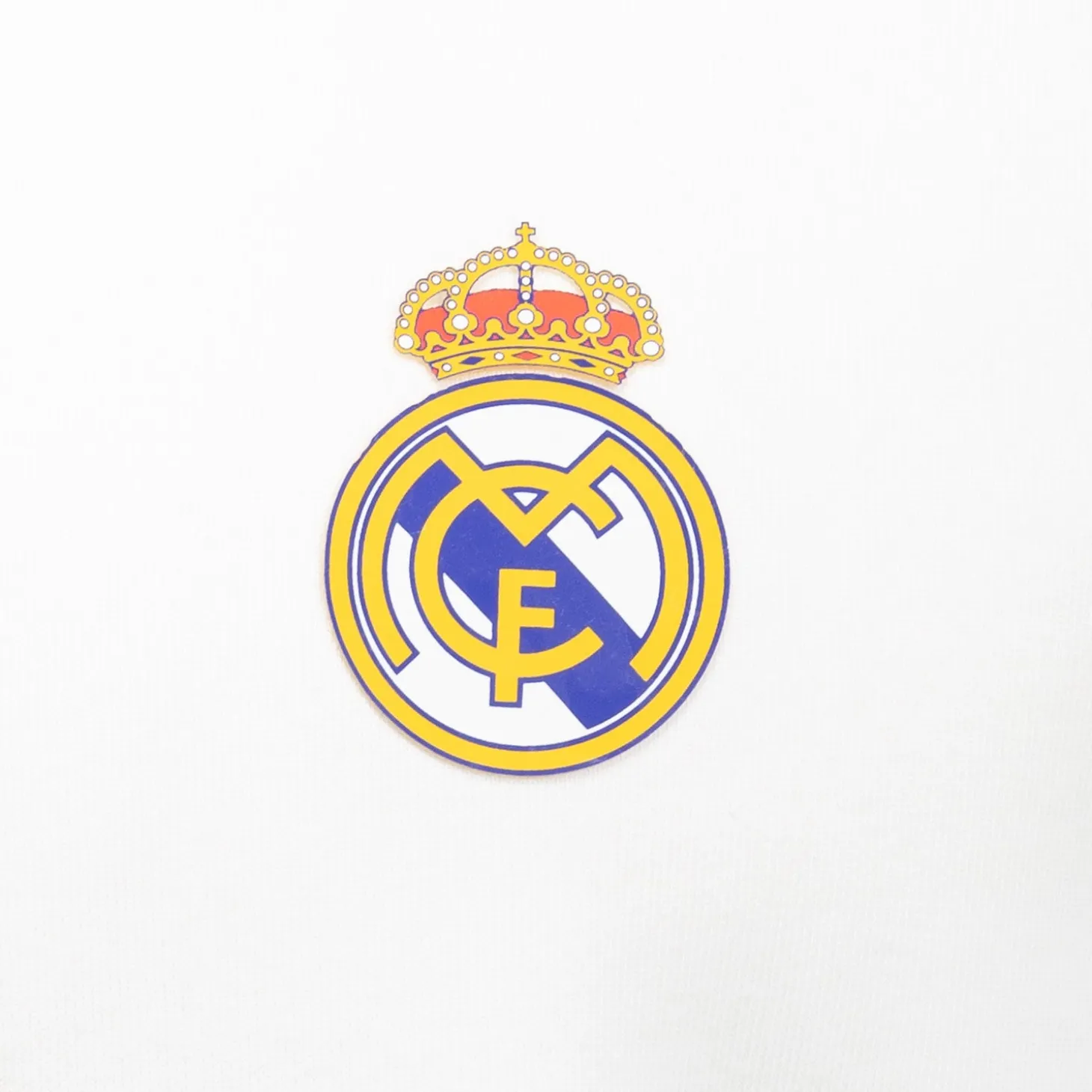Hombre OSDM Sudaderas*Sudadera Capucha Blanca Hombre ECO Essentials Real Madrid Escudo Color