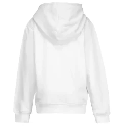 OSDM Sudaderas*Sudadera Capucha Cremallera Niños ECO Essentials Real Madrid Escudo Blanca