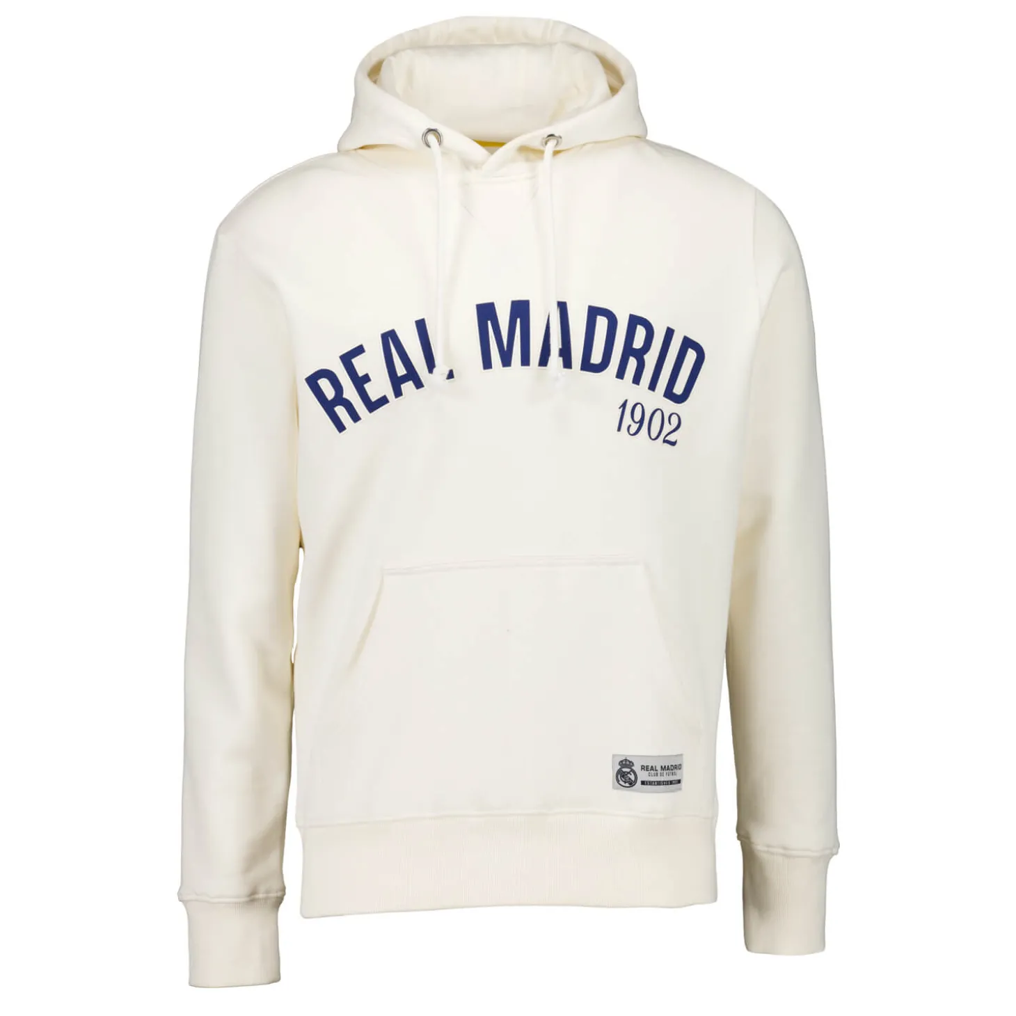 Hombre MBA Solutions Sudaderas*Sudadera Capucha Hombre Baseball Blanca Real Madrid
