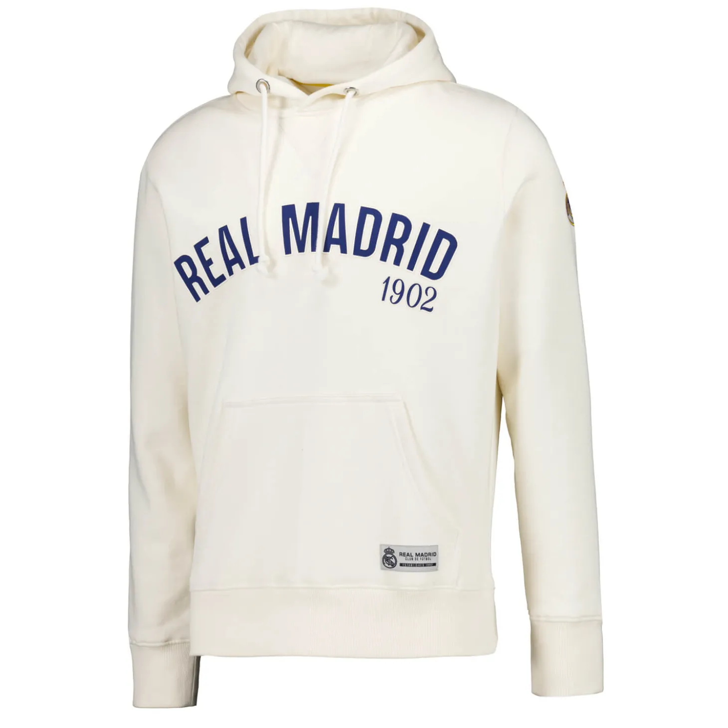 Hombre MBA Solutions Sudaderas*Sudadera Capucha Hombre Baseball Blanca Real Madrid