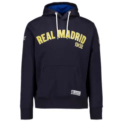 Hombre MBA Solutions Sudaderas*Sudadera Capucha Hombre Baseball Azul Marino Real Madrid