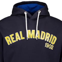 Hombre MBA Solutions Sudaderas*Sudadera Capucha Hombre Baseball Azul Marino Real Madrid