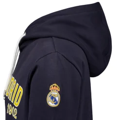 Hombre MBA Solutions Sudaderas*Sudadera Capucha Hombre Baseball Azul Marino Real Madrid