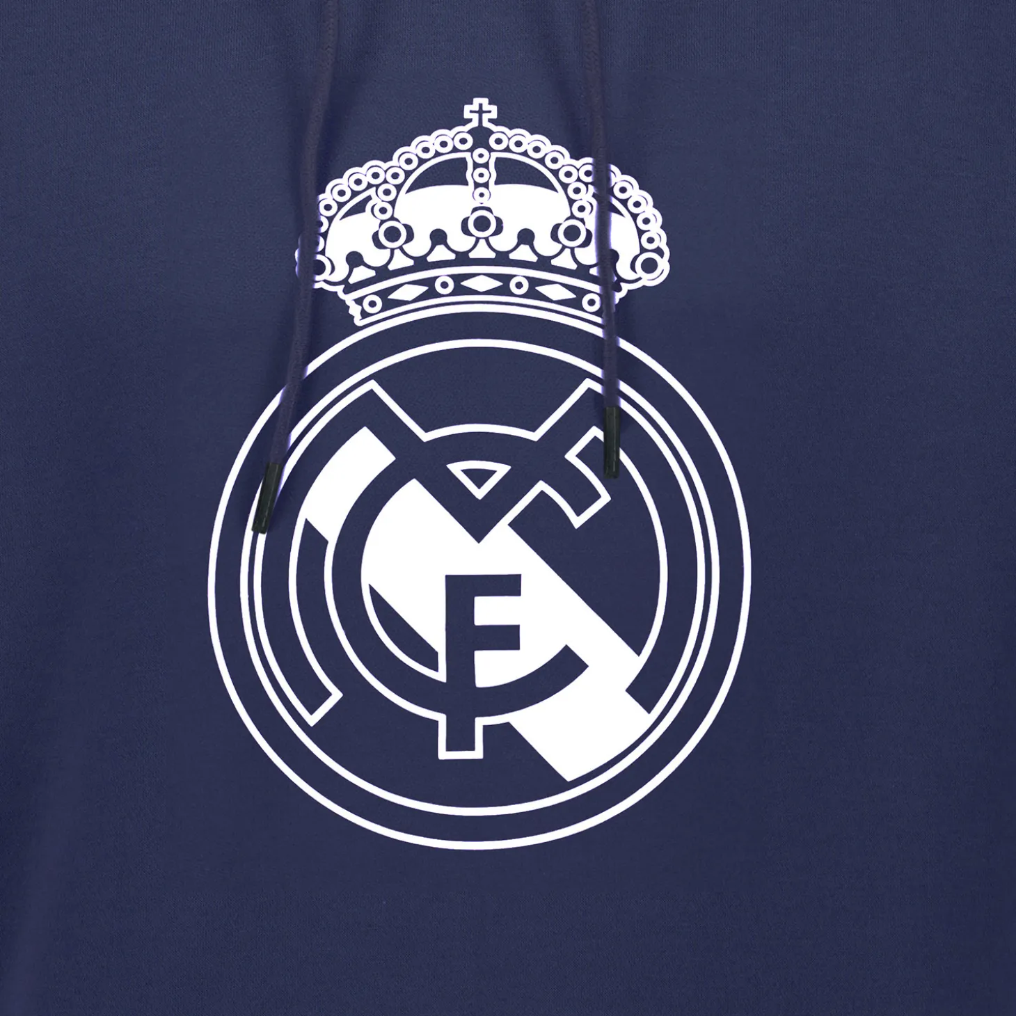 Hombre Sport Design Sweden AB Sudaderas*Sudadera Capucha Hombre Color Crest Azul Marino Real Madrid