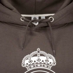 Hombre Sport Design Sweden AB Sudaderas*Sudadera Capucha Hombre Color Crest Negro Lavado Real Madrid