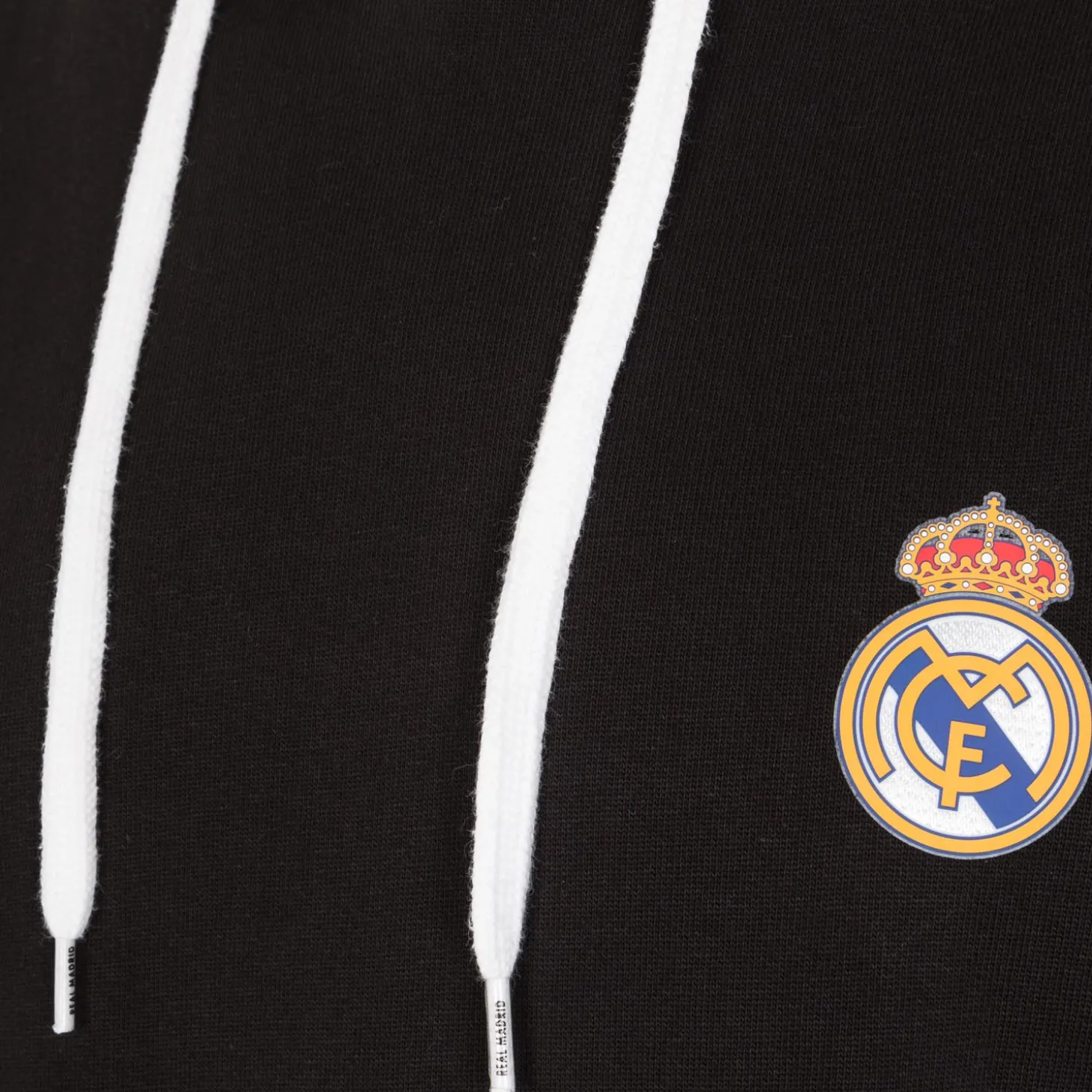 Hombre T&F Sudaderas*Sudadera Capucha Negra Hombre Escudo Color Essentials