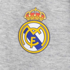 OSDM Sudaderas*Sudadera Capucha Niños ECO Essentials Real Madrid Escudo Color Gris