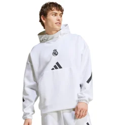 Hombre Adidas España, S.A.U Sudaderas|Sudaderas Capucha*Sudadera con capucha Hombre adidas Real Urban Blanca