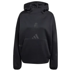 Mujer Adidas España, S.A.U Sudaderas|Chándal*Sudadera con capucha Mujer adidas Real Urban Negra