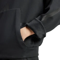 Mujer Adidas España, S.A.U Sudaderas|Chándal*Sudadera con capucha Mujer adidas Real Urban Negra