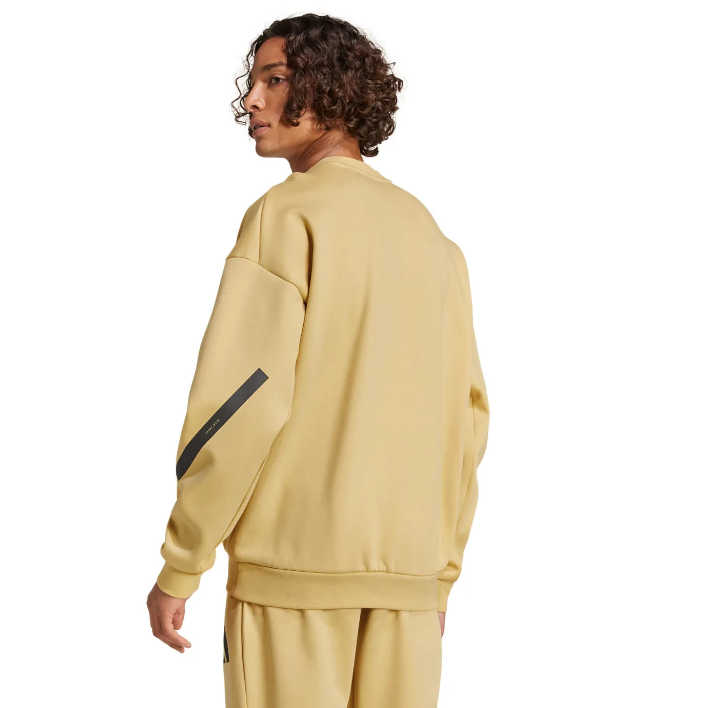 Hombre Adidas España, S.A.U Sudaderas|Sudaderas*Sudadera Hombre adidas Real Urban Beige