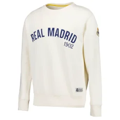 Hombre MBA Solutions Sudaderas*Sudadera Hombre Baseball Blanca Real Madrid