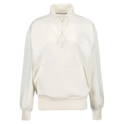 Mujer Foundry Sudaderas*Sudadera Mujer Real Madrid Ladies Vintage 1/4 Cremallera Crema