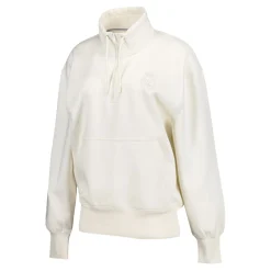 Mujer Foundry Sudaderas*Sudadera Mujer Real Madrid Ladies Vintage 1/4 Cremallera Crema