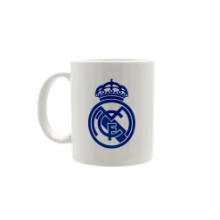 JLK Merchandising, S.L. Artículos Para Bebidas*Taza Cerámica 300ml Blanca/Azul Escudo Real Madrid