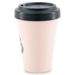 JLK Merchandising, S.L. Artículos Para Bebidas*Vaso Para Llevar 400ml Con Tapa Rosa Real Madrid